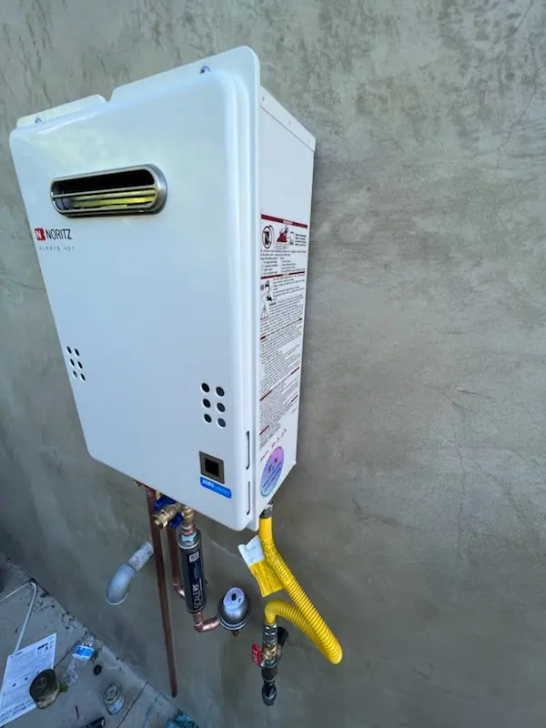 Tankless water heater installation for University Estates homes
