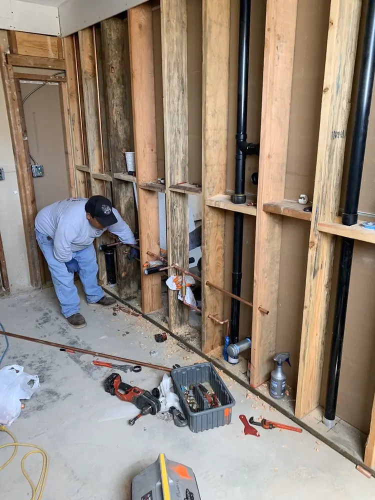 Commercial rough-in plumbing for Water Heater Replacement in University Estates
